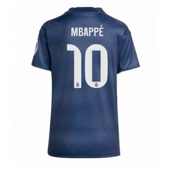 Billige Fotballdrakt Real Madrid Kylian Mbappe #10 Replika Bortedrakt Dame 2025-26 Kortermet